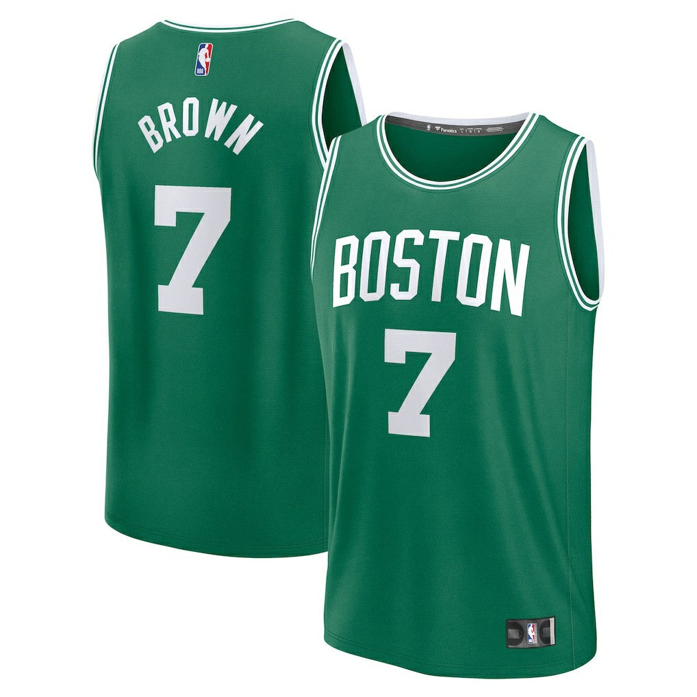 Jaylen Brown Boston Celtics Fast Break Replica Player Jersey Icon Edition Kelly Green - NBA