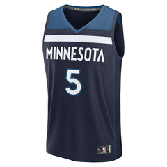 Anthony Edwards Minnesota Timberwolves Fast Break Replica Player Jersey Icon Edition Navy - NBA
