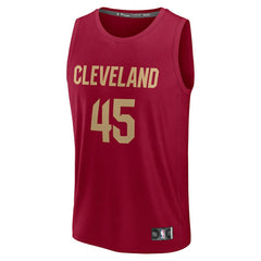 Donovan Mitchell Cleveland Cavaliers Fast Break Replica Player Jersey Icon Editi- Wine - NBA