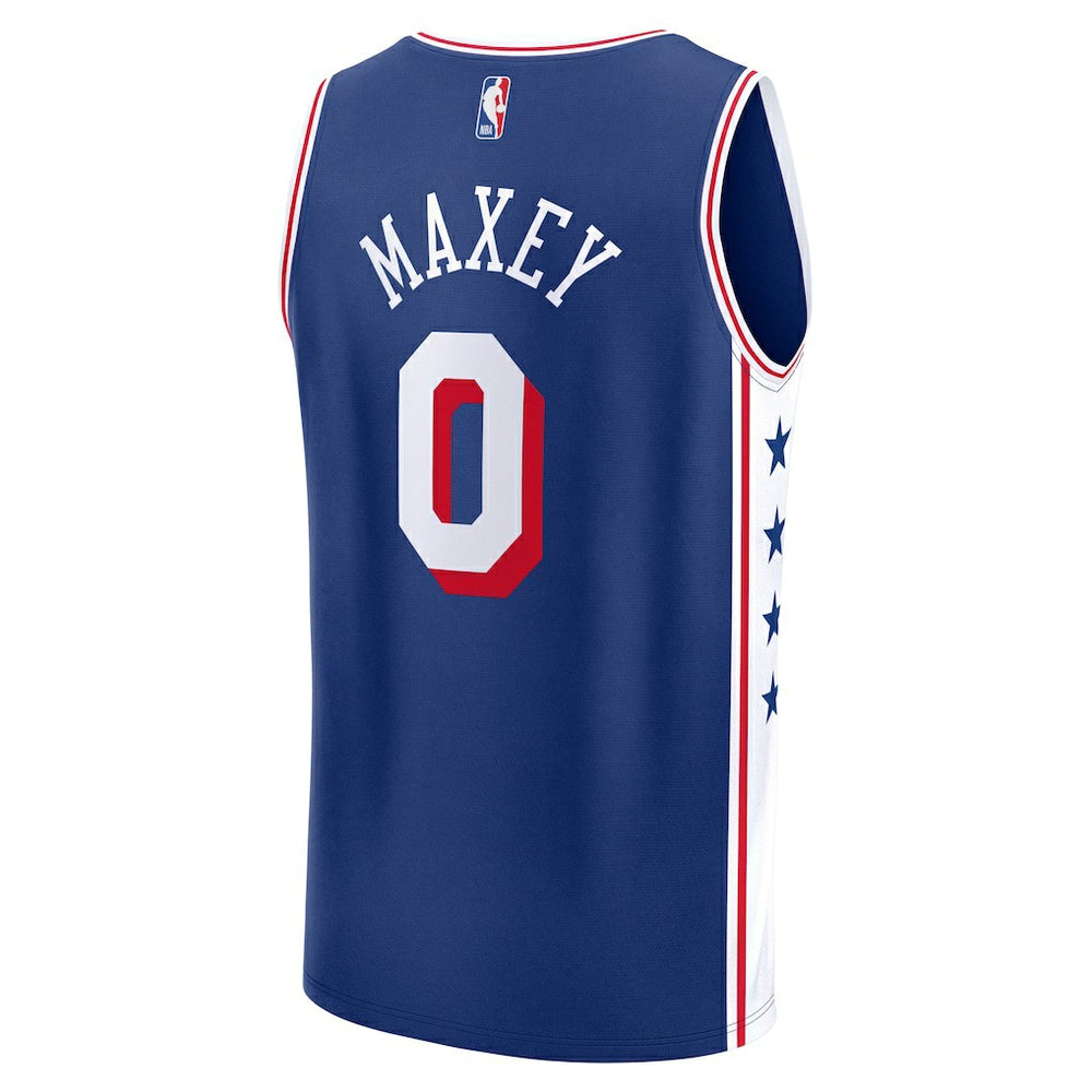 Tyrese Maxey Philadelphia 76ers Youth Fast Break Replica Player Jersey Icon Edition Royal - NBA