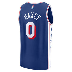 Tyrese Maxey Philadelphia 76ers Youth Fast Break Replica Player Jersey Icon Edition Royal - NBA