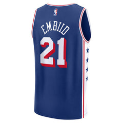 Joel Embiid Philadelphia 76ers Youth Fast Break Replica Player Jersey Icon Edition Royal - NBA