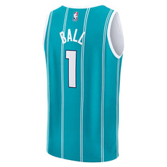 LaMelo Ball Charlotte Hornets Youth Fast Break Replica Player Jersey Icon Edition Teal - NBA