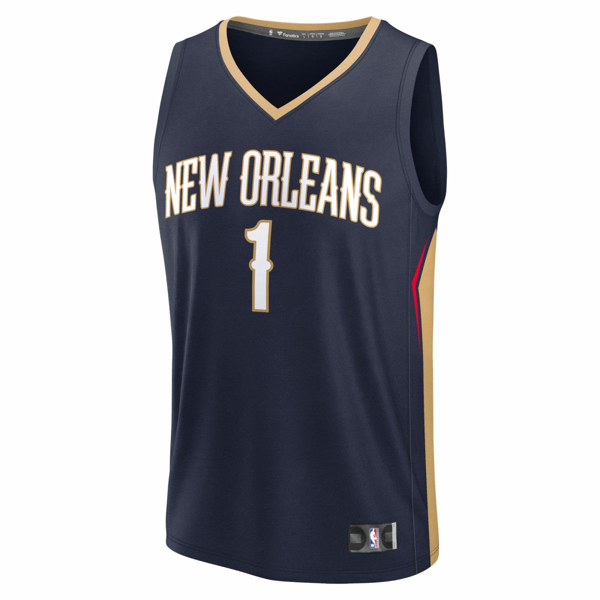 Zion Williamson New Orleans Pelicans Fast Break Replica Player Jersey Icon Edition Navy - NBA