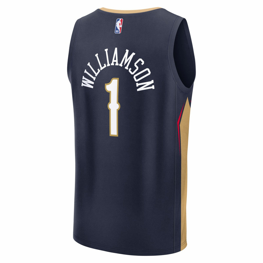 Zion Williamson New Orleans Pelicans Fast Break Replica Player Jersey Icon Edition Navy - NBA