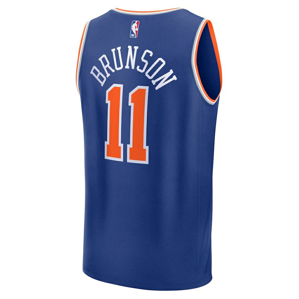 Jalen Brunson New York Knicks Fast Break Replica Player Jersey Icon Edition Blue - NBA