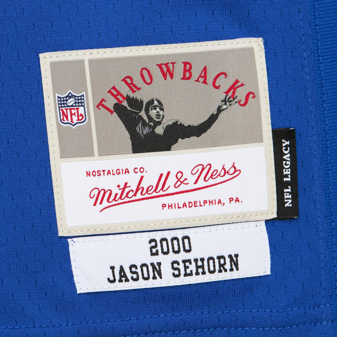 Jason Sehorn New York Giants 2000 Legacy Replica Jersey Royal | Mitchell & Ness