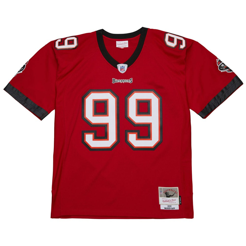 Warren Sapp Tampa Bay Buccaneers 2002 Legacy Replica Jersey Red | Mitchell & Ness