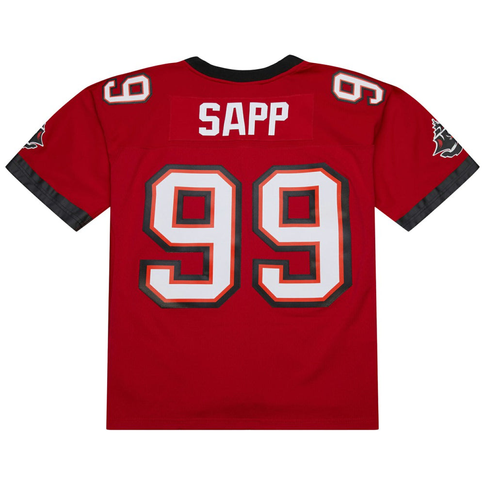 Warren Sapp Tampa Bay Buccaneers 2002 Legacy Replica Jersey Red | Mitchell & Ness