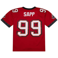Warren Sapp Tampa Bay Buccaneers 2002 Legacy Replica Jersey Red | Mitchell & Ness