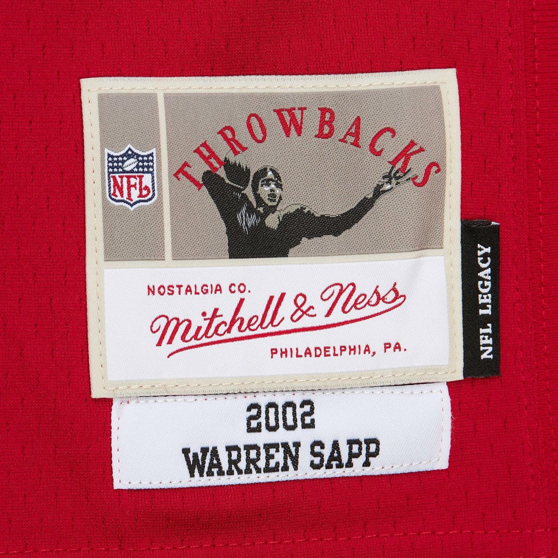 Warren Sapp Tampa Bay Buccaneers 2002 Legacy Replica Jersey Red | Mitchell & Ness
