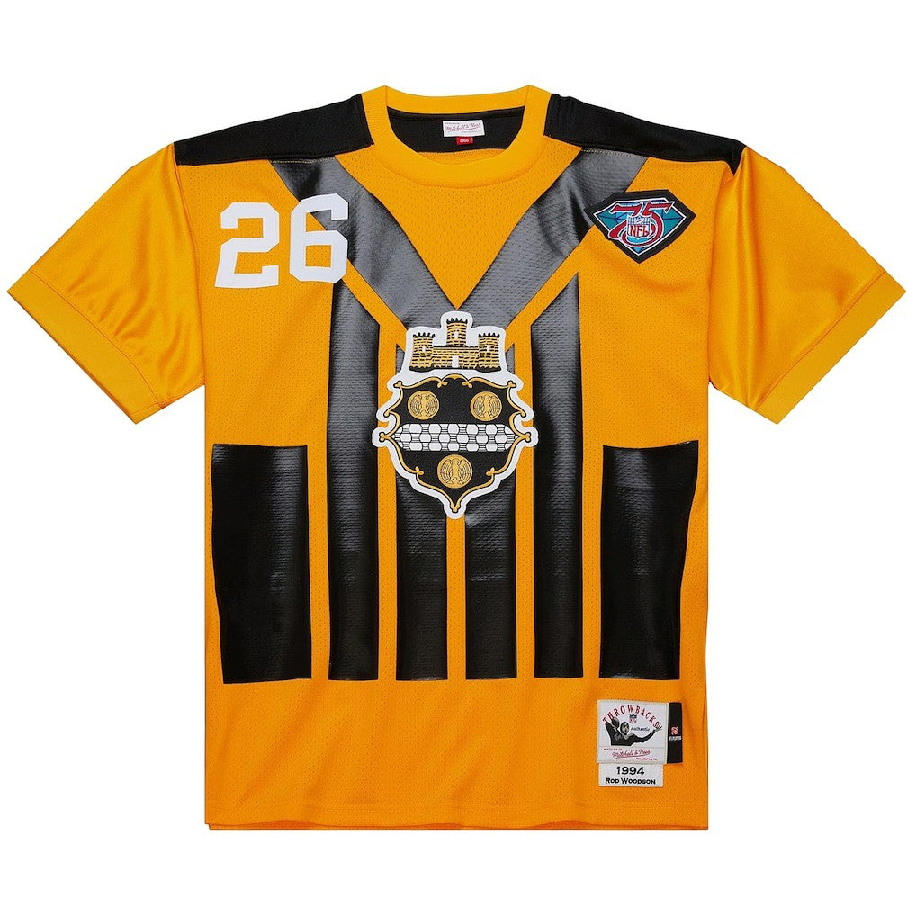 Rod Woodson Pittsburgh Steelers 1994 Authentic Throwback Retired Player Jersey Gold | Mitchell & Ness