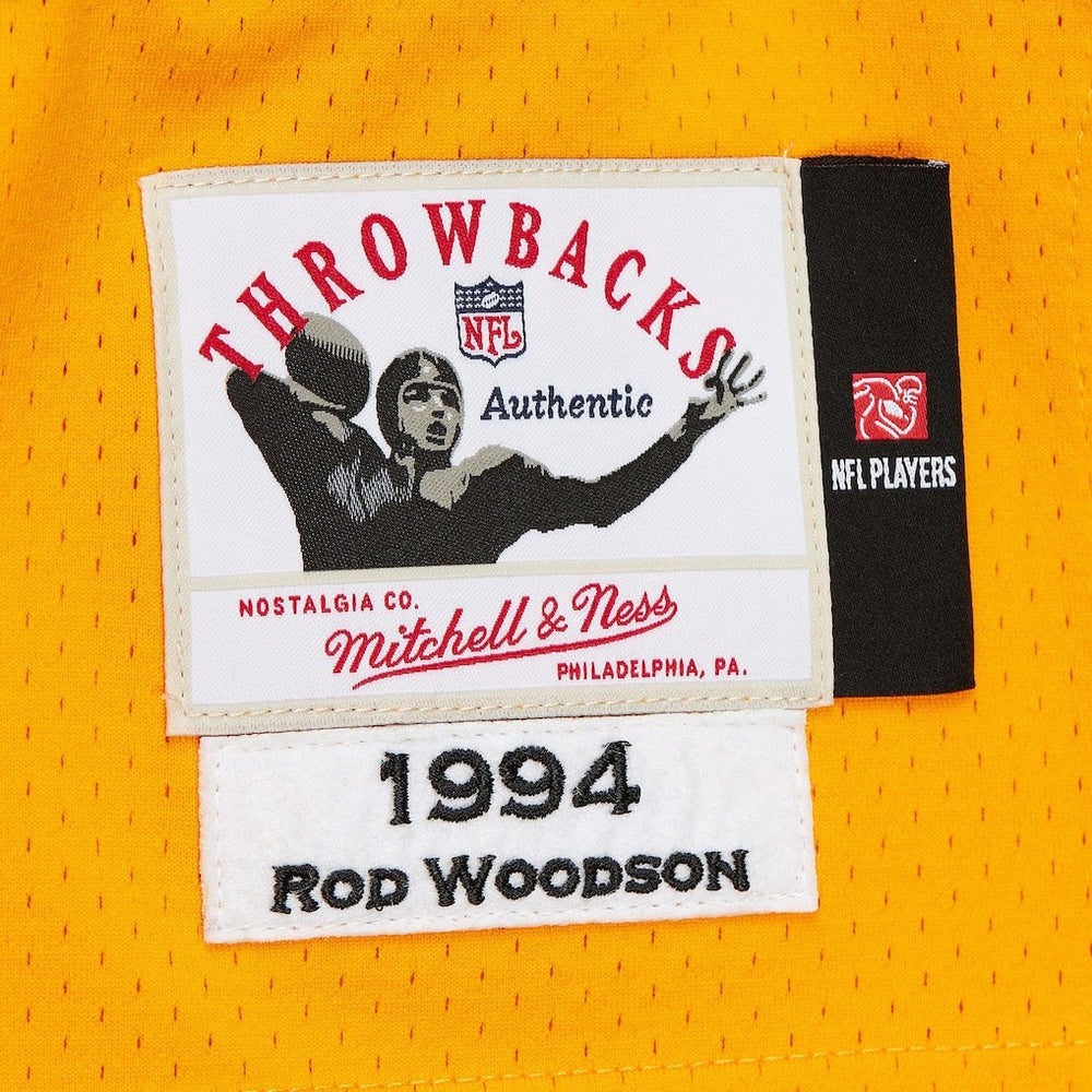 Rod Woodson Pittsburgh Steelers 1994 Authentic Throwback Retired Player Jersey Gold | Mitchell & Ness
