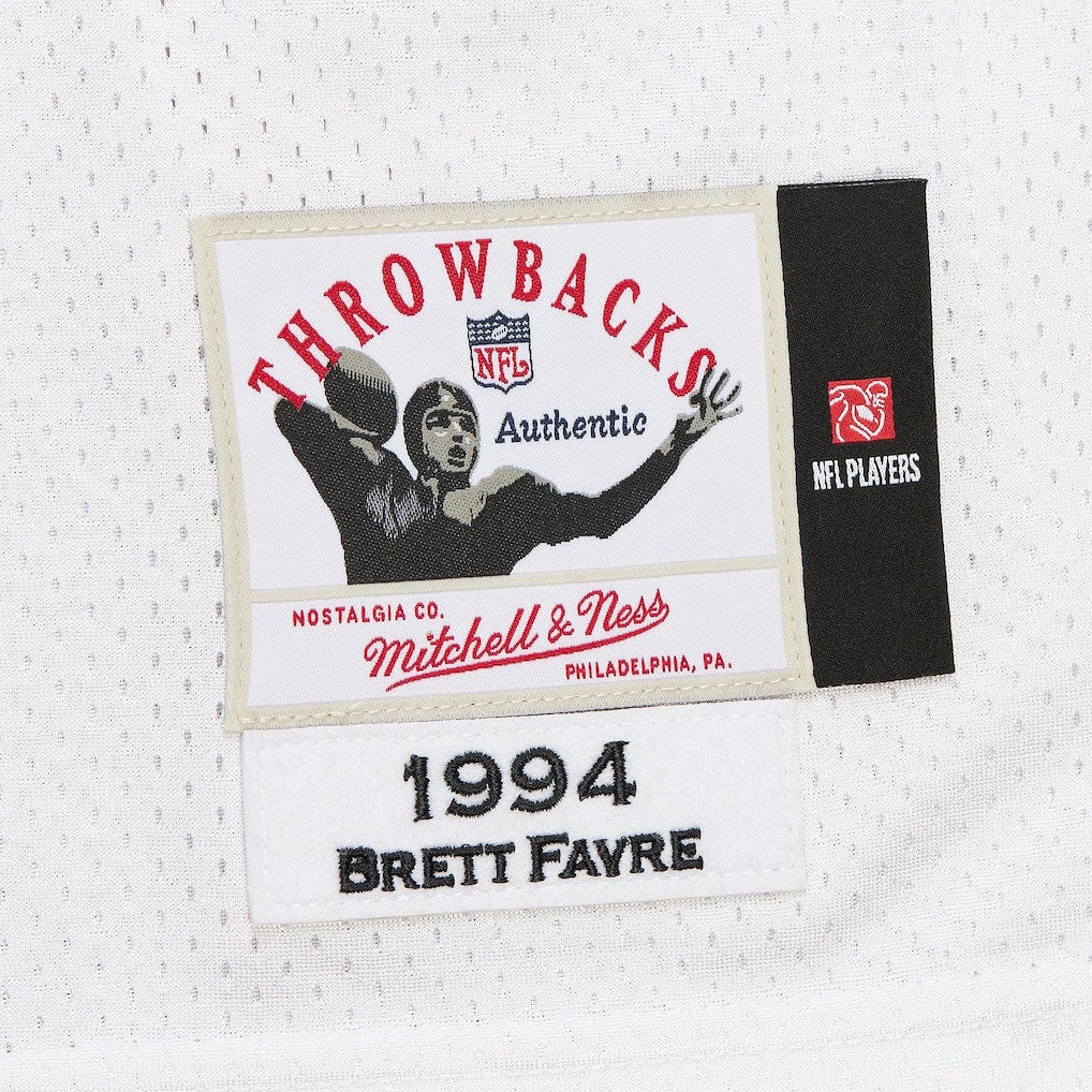 Brett Favre Green Bay Packers 1994 Authentic Throwback Retired Player Jersey White | Mitchell & Ness