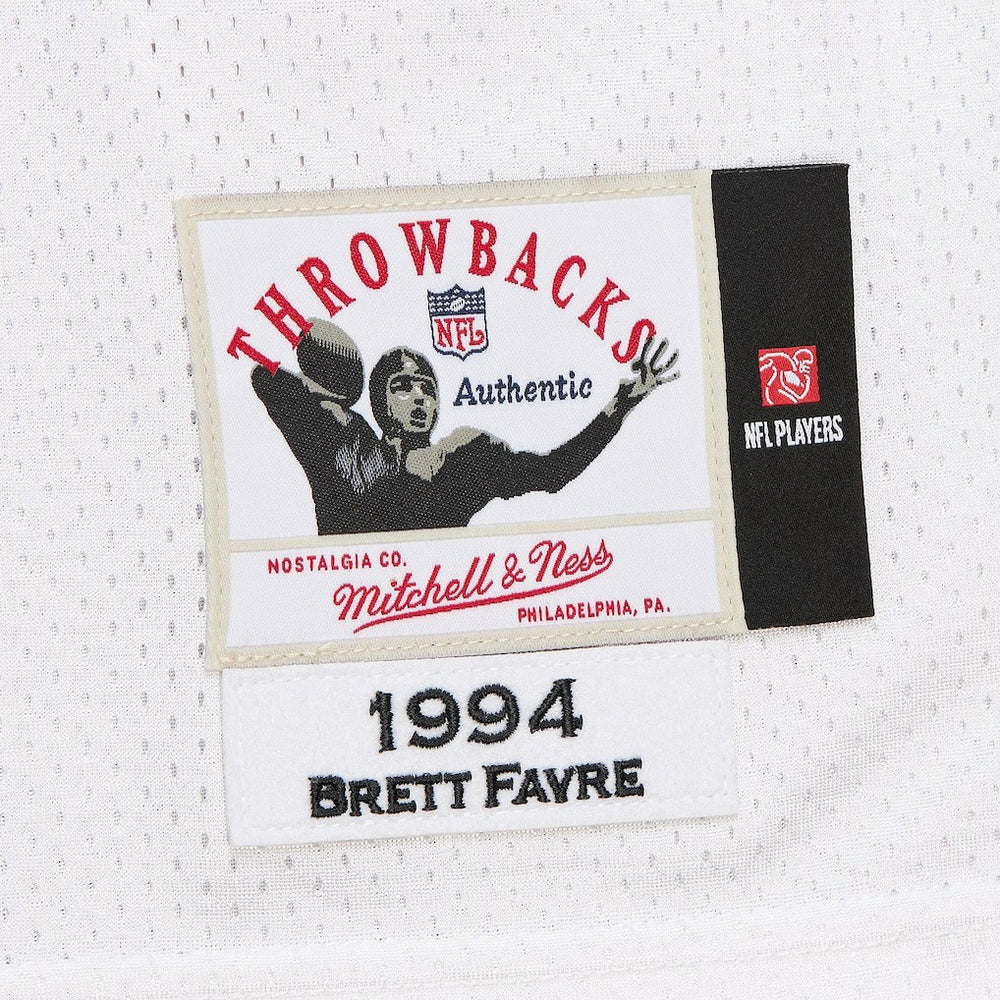 Brett Favre Green Bay Packers 1994 Authentic Throwback Retired Player Jersey White | Mitchell & Ness
