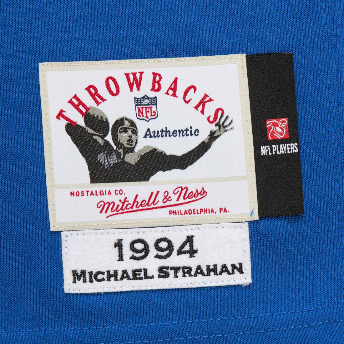 Michael Strahan New York Giants 1994 Authentic Throwback Retired Player Jersey Royal | Mitchell & Ness