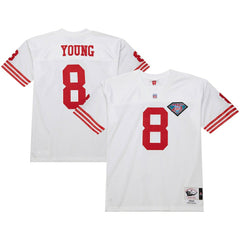 Steve Young San Francisco 49ers 1994 Authentic Throwback Retired Player Jersey White | Mitchell & Ness