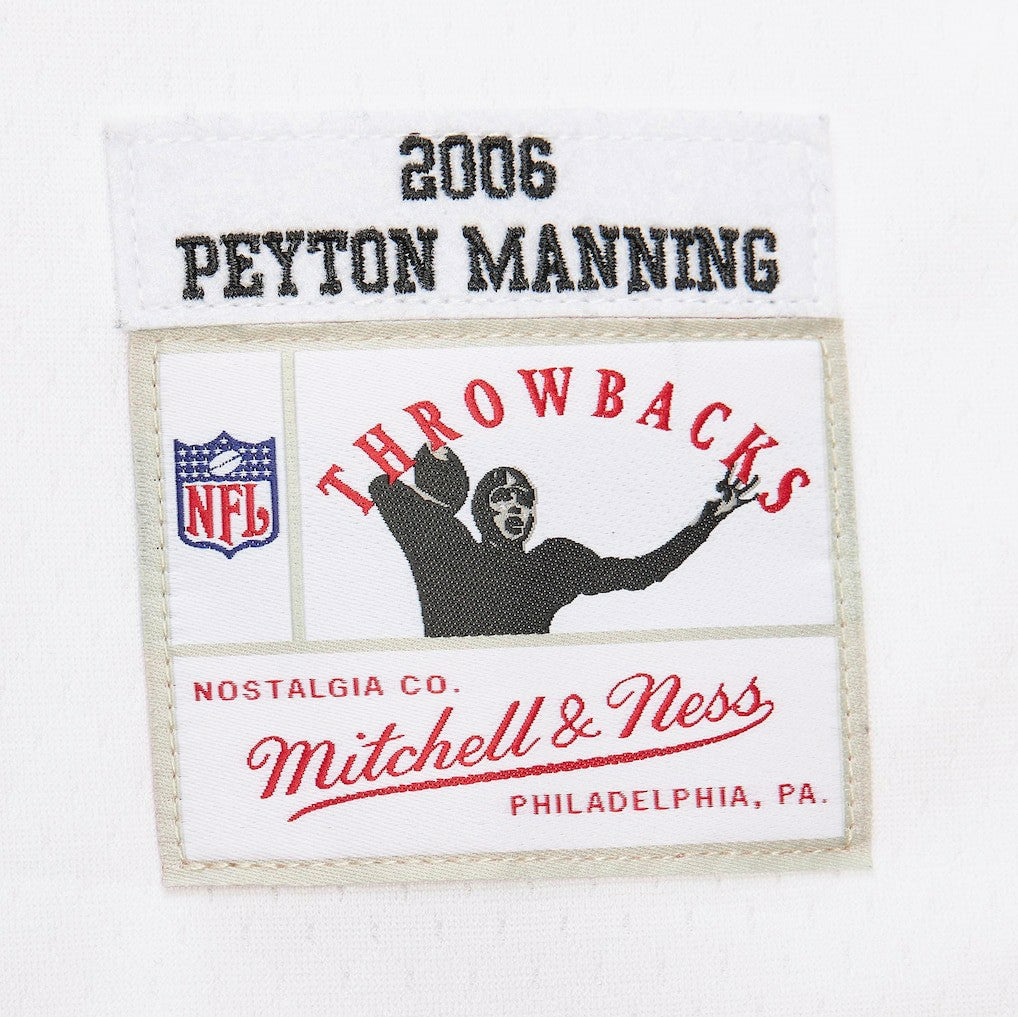 Peyton Manning Indianapolis Colts Player Name & Number Hoodie Legacy Jersey White | Mitchell & Ness