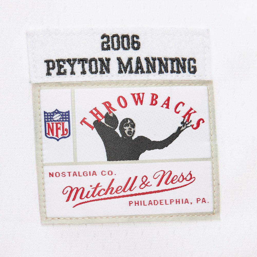 Peyton Manning Indianapolis Colts Player Name & Number Hoodie Legacy Jersey White | Mitchell & Ness