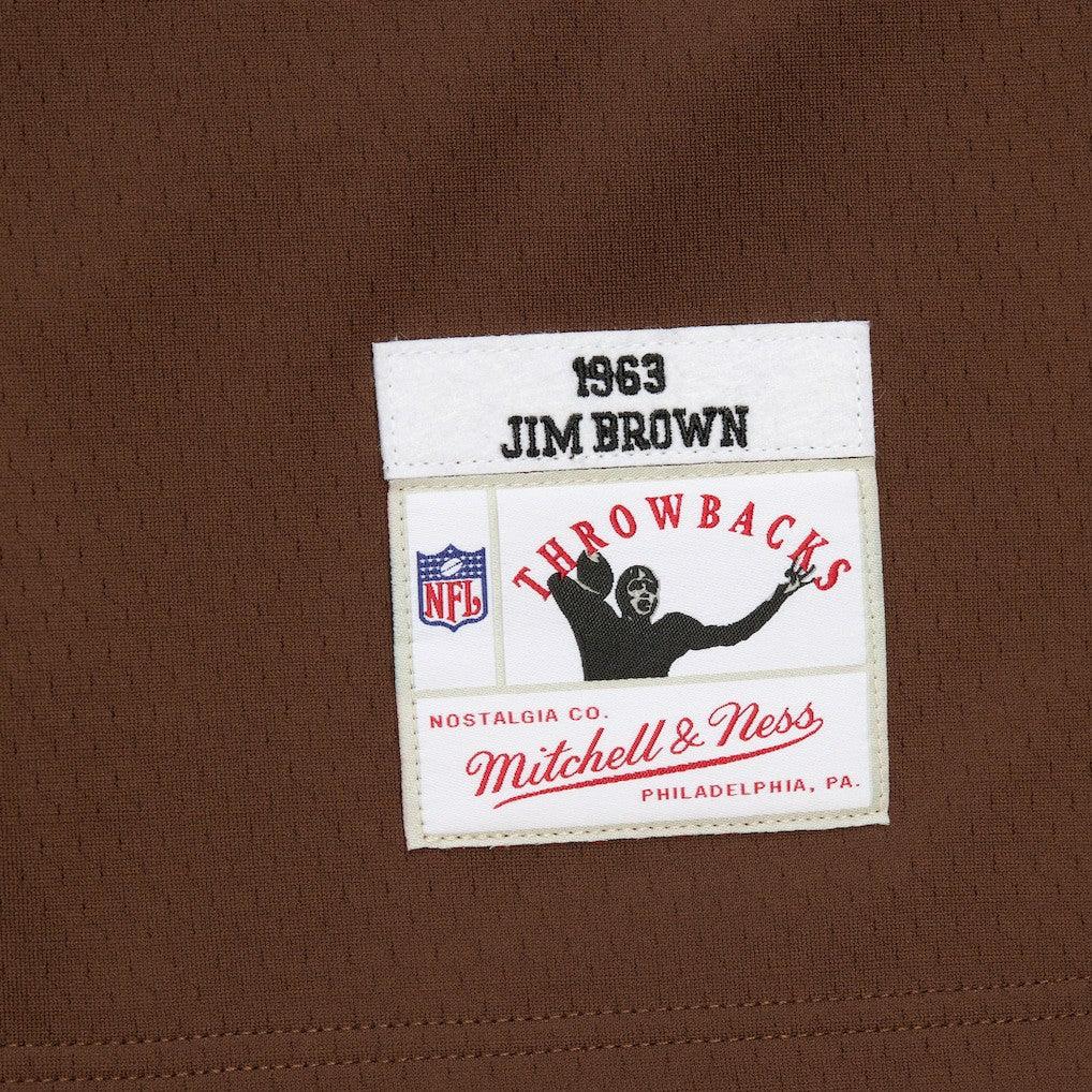 Jim Brown Cleveland Browns Player Name & Number Hoodie Legacy Jersey Brown | Mitchell & Ness