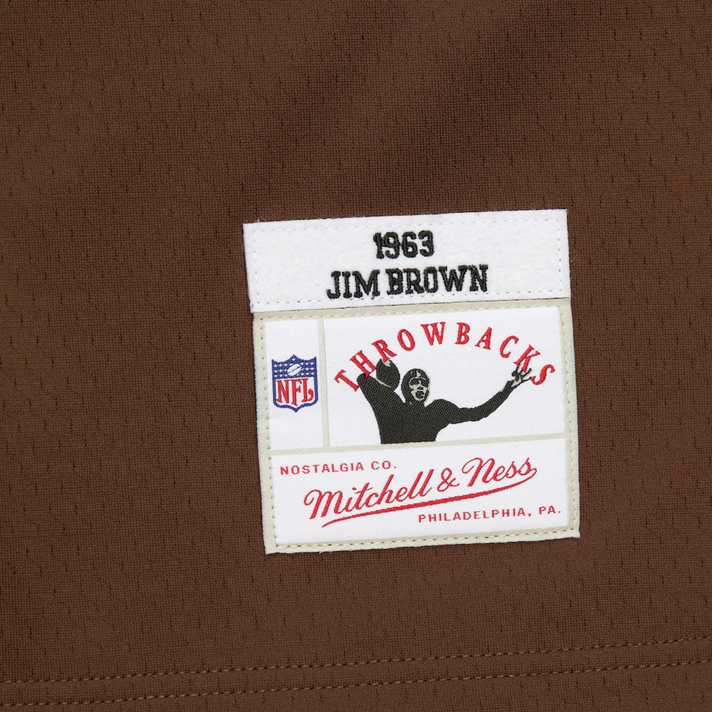 Jim Brown Cleveland Browns Player Name & Number Hoodie Legacy Jersey Brown | Mitchell & Ness