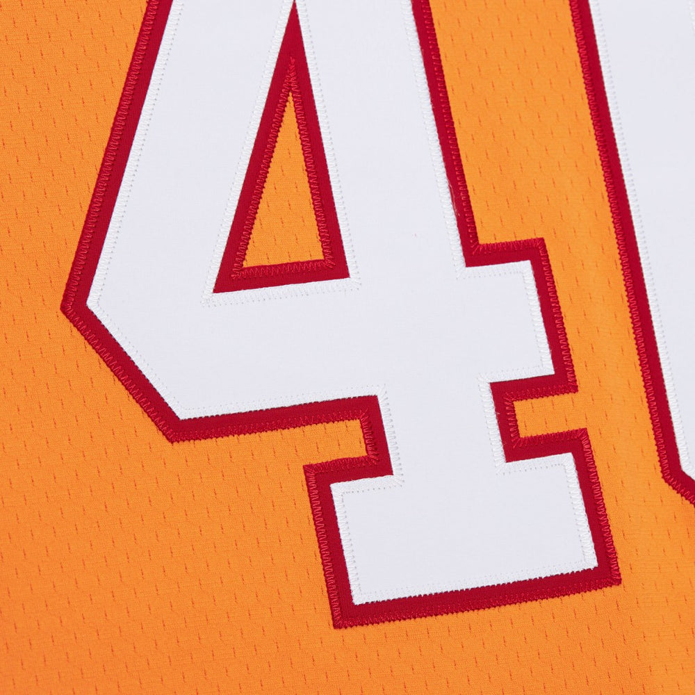 Mike Alstott Tampa Bay Buccaneers Player Name & Number Hoodie Legacy Jersey Orange | Mitchell & Ness