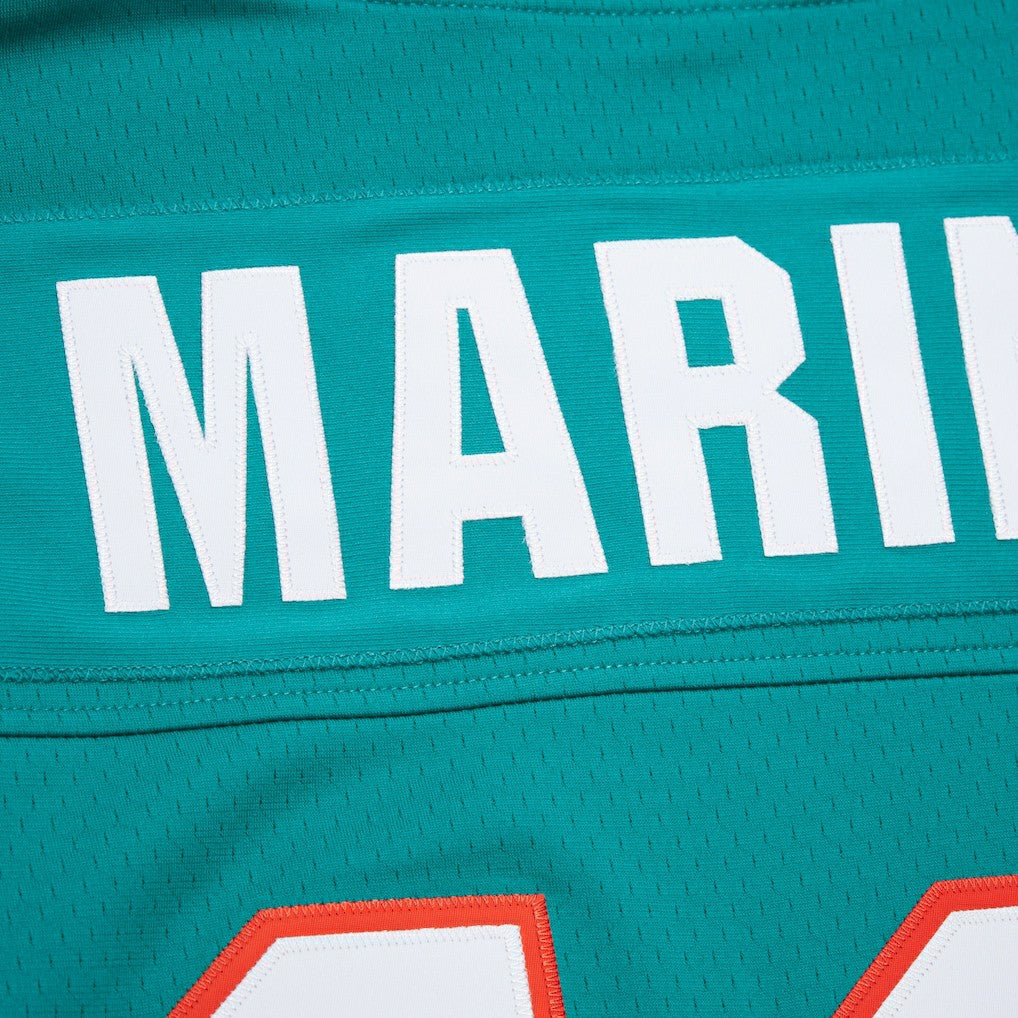 Dan Marino Miami Dolphins Player Name & Number Hoodie Legacy Jersey Aqua | Mitchell & Ness