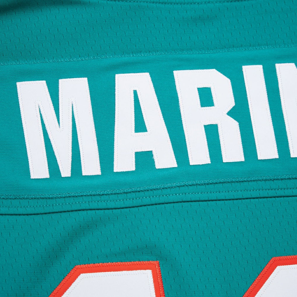Dan Marino Miami Dolphins Player Name & Number Hoodie Legacy Jersey Aqua | Mitchell & Ness