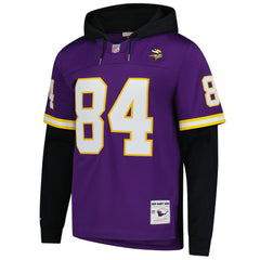 Randy Moss Minnesota Vikings Player Name & Number Hoodie Legacy Jersey Purple | Mitchell & Ness