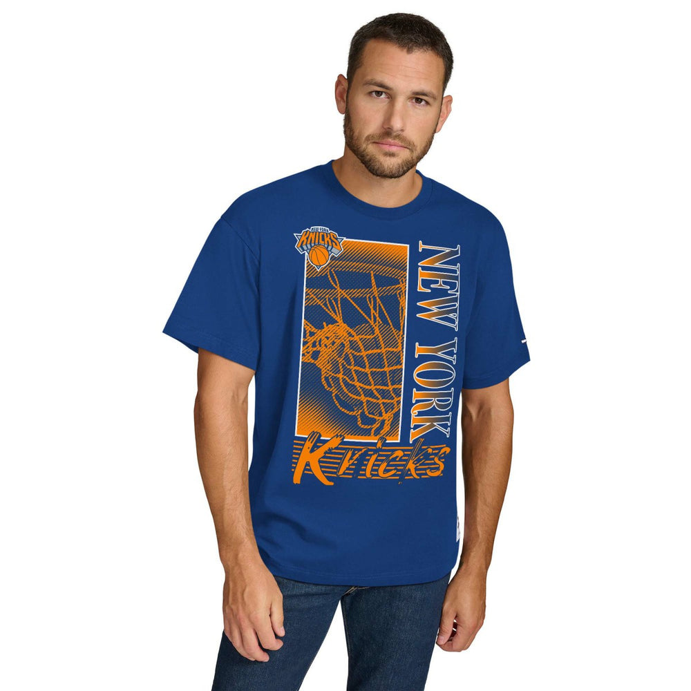 New York Knicks Tommy Jeans Noah Swish T-Shirt Blue - NBA