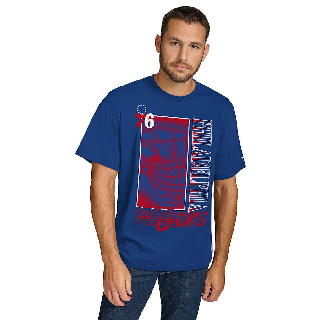 Philadelphia 76ers Tommy Jeans Noah Swish T-Shirt Royal - NBA