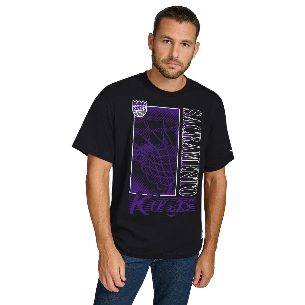 Sacramento Kings Tommy Jeans Noah Swish T-Shirt Black - NBA