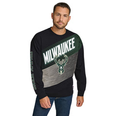 Milwaukee Bucks Tommy Jeans Lucas Long Sleeve T-Shirt Black - NBA