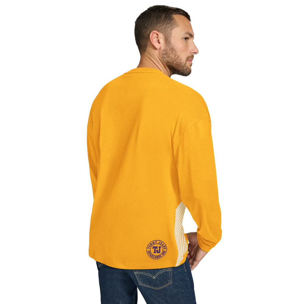 Los Angeles Lakers Tommy Jeans Lucas Long Sleeve T-Shirt Gold - NBA
