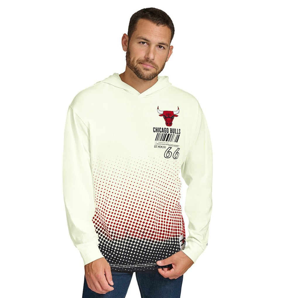 Chicago Bulls Tommy Jeans Ben Vintage Applique Long Sleeve Hoodie T-Shirt Cream - NBA