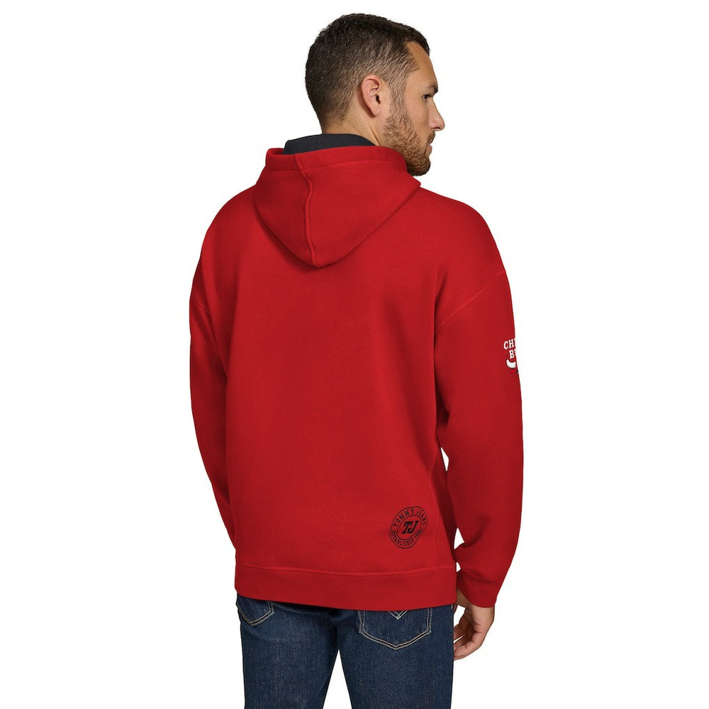 Chicago Bulls Tommy Jeans Sebastian Pullover Hoodie Red - NBA