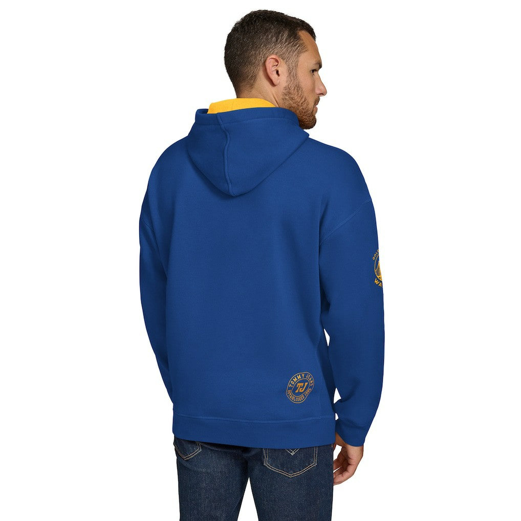 Golden State Warriors Tommy Jeans Sebastian Pullover Hoodie Royal - NBA