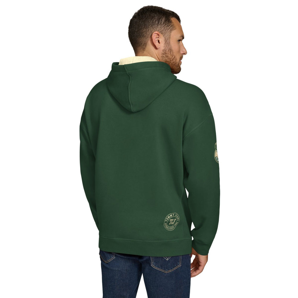 Milwaukee Bucks Tommy Jeans Sebastian Pullover Hoodie Hunter Green - NBA