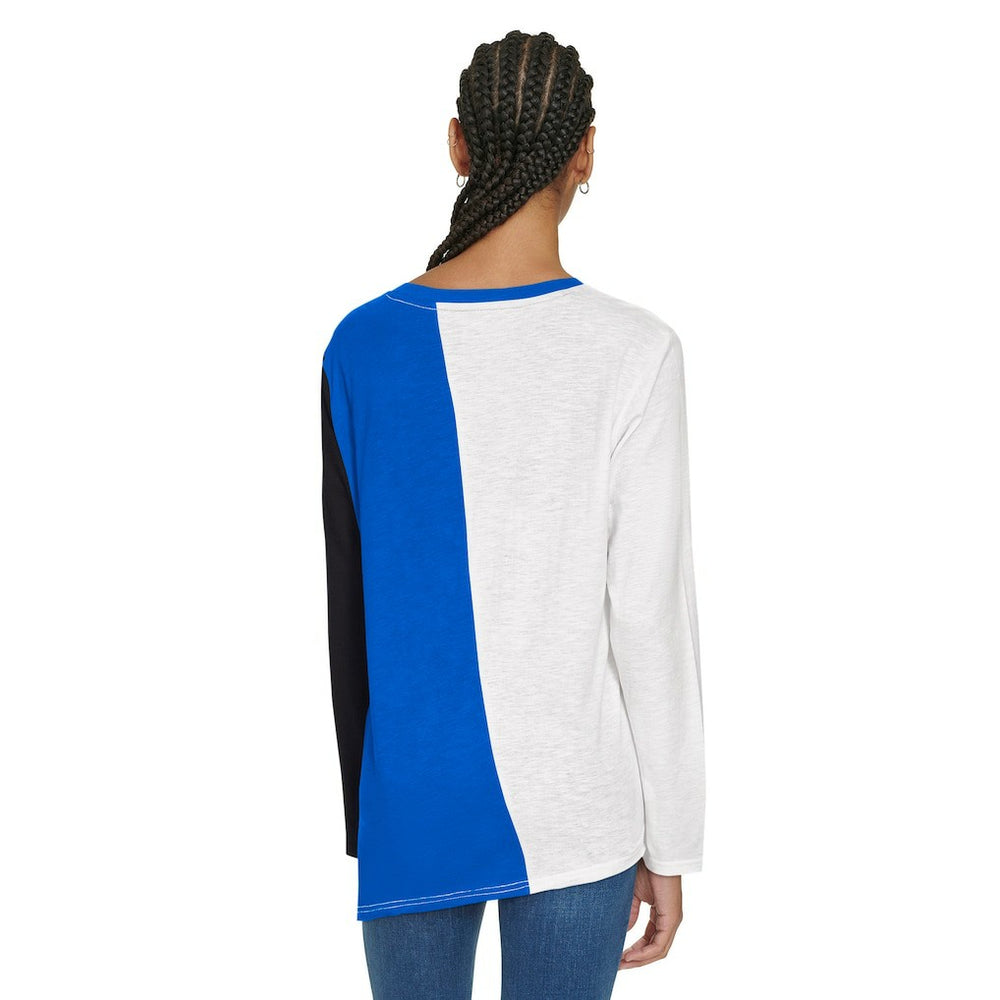 Orlando Magic Tommy Jeans Women's Amelia Color Blocked Long Sleeve T-Shirt White/Blue - NBA