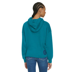Charlotte Hornets Tommy Jeans Women's Stella Cropped Pullover Hoodie Teal - NBA