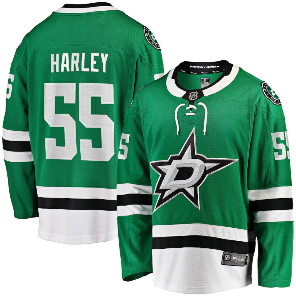 Thomas Harley Dallas Stars Fanatics Home Premier Breakaway Player Jersey - Kelly Green - NHL