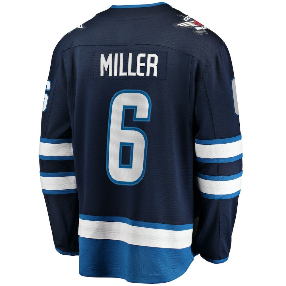 Colin Miller Winnipeg Jets Fanatics Home Premier Breakaway Player Jersey - Navy - NHL