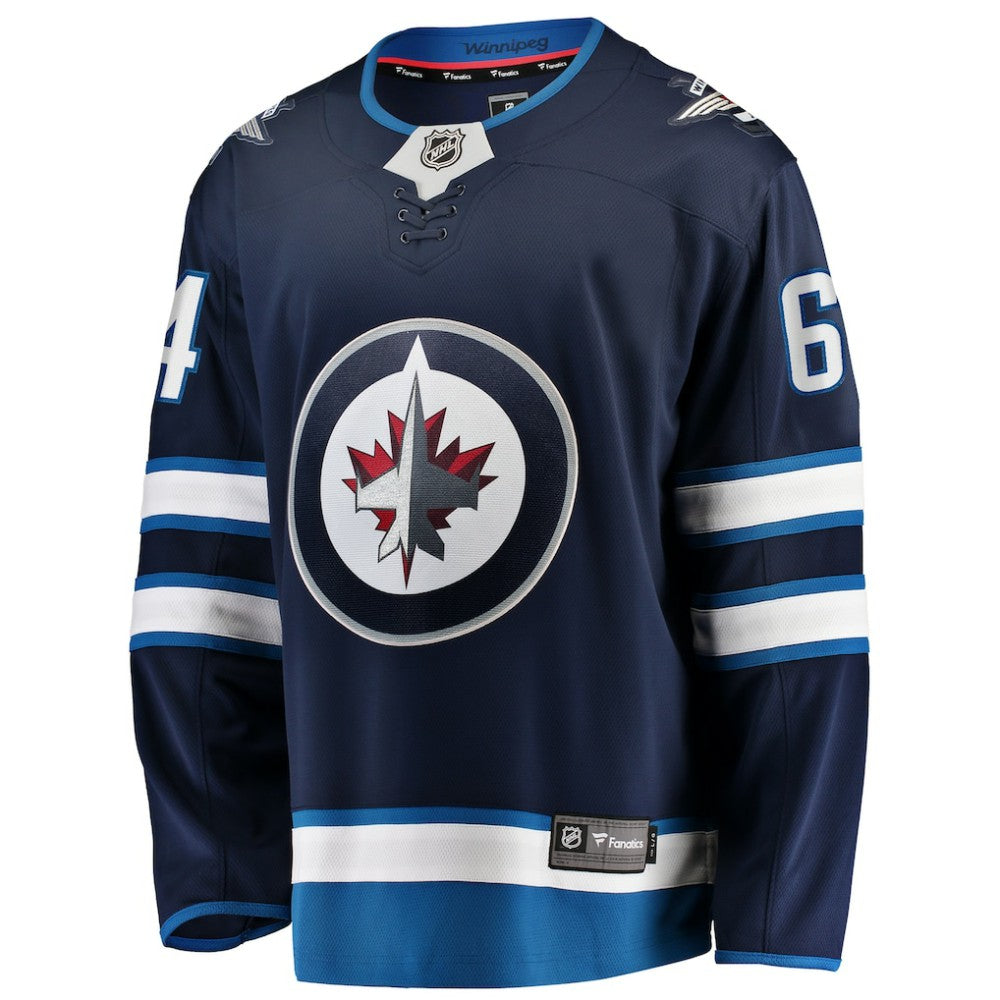 Logan Stanley Winnipeg Jets Fanatics Home Premier Breakaway Player Jersey - Navy - NHL
