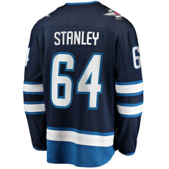 Logan Stanley Winnipeg Jets Fanatics Home Premier Breakaway Player Jersey - Navy - NHL