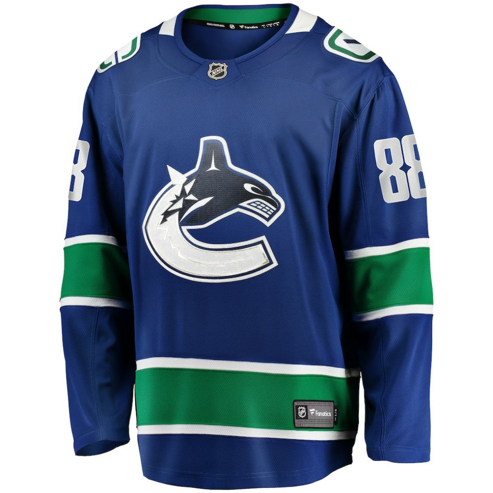Nils Aman Vancouver Canucks Fanatics Home Premier Breakaway Player Jersey - Blue - NHL