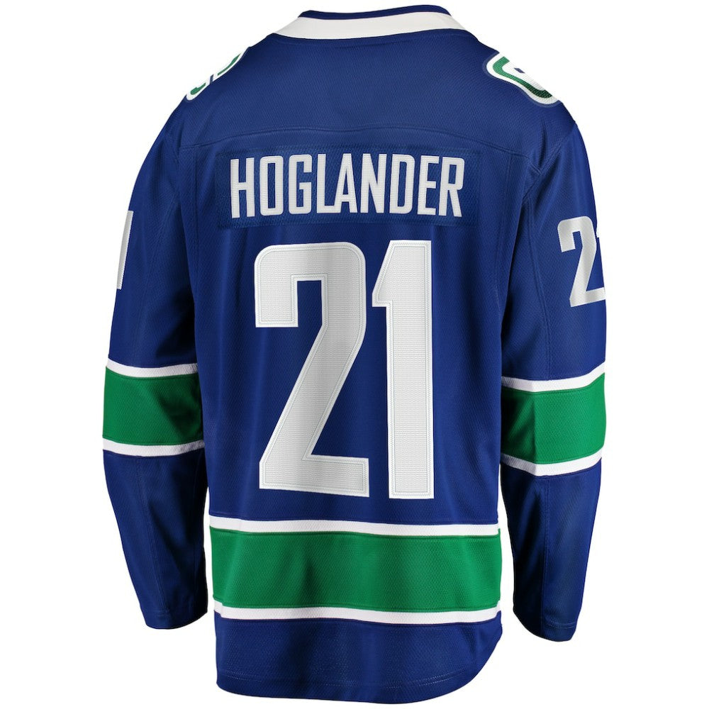 Nils Hoglander Vancouver Canucks Fanatics Home Premier Breakaway Player Jersey - Blue - NHL