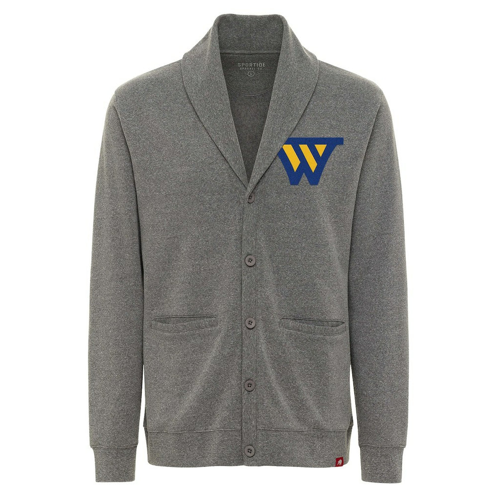 Golden State Warriors Sportiqe Unisex Henshaw Long Sleeve Full-Button Cardigan Sweater Heather Gray - NBA
