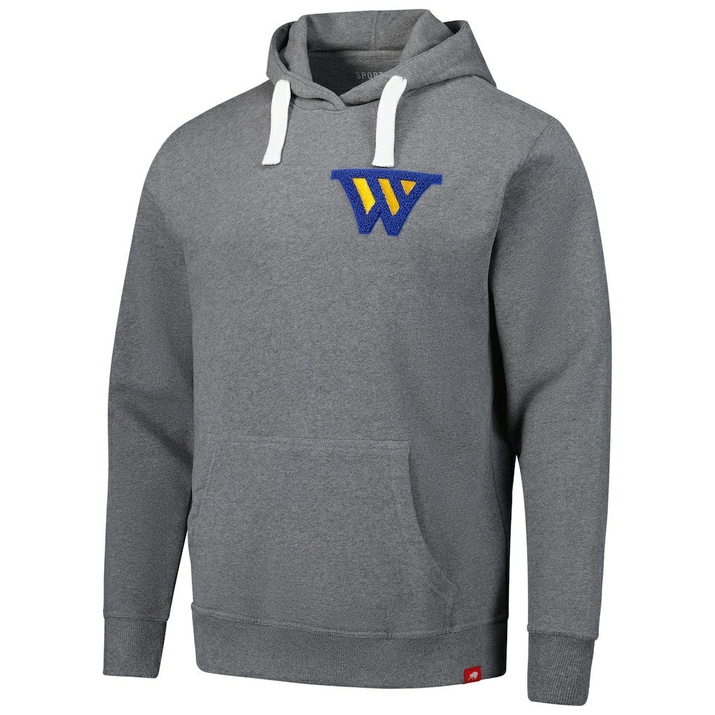 Golden State Warriors Sportiqe Unisex Varsity Collection Blake Pullover Hoodie Heather Gray - NBA