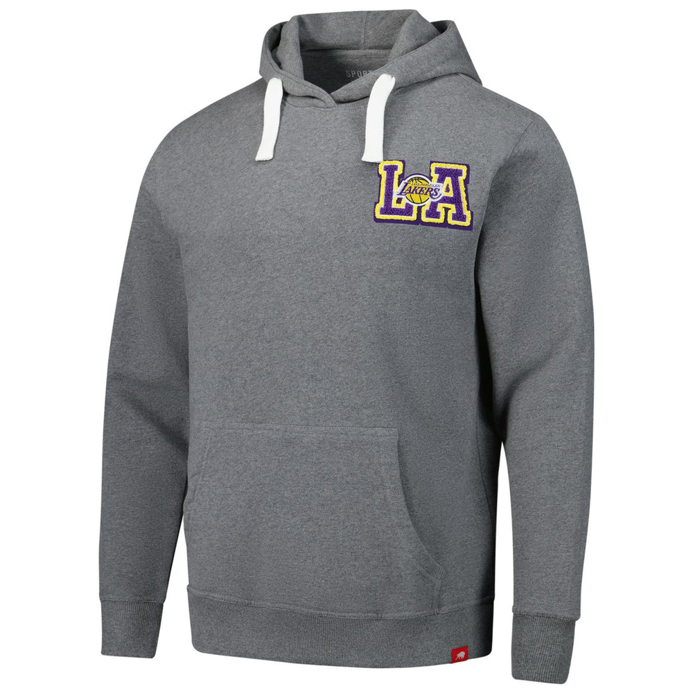 Los Angeles Lakers Sportiqe Unisex Varsity Collection Blake Pullover Hoodie Heather Gray - NBA