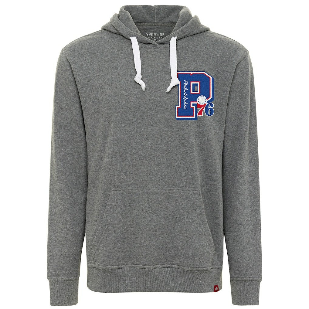 Philadelphia 76ers Sportiqe Unisex Varsity Collection Blake Pullover Hoodie Heather Gray - NBA